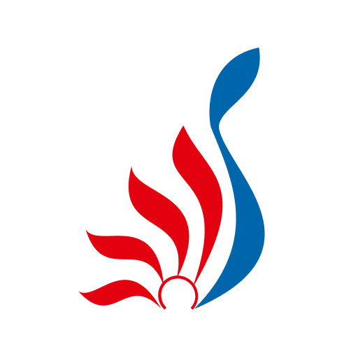 Sunflower IVF Center logo featuring a stylised design with red and blue elements, symbolising advanced fertility care and modern infrastructure.
