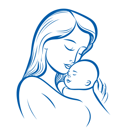 Mother holding newborn baby, symbolizing fertility and nurturing, relevant to Sunflower IVF Center's embryo transfer services.