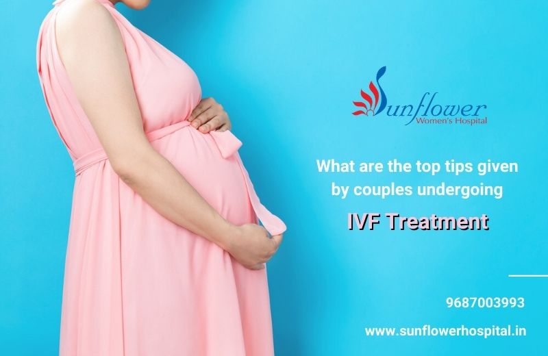 What are the top tips given by couples undergoing IVF treatment?