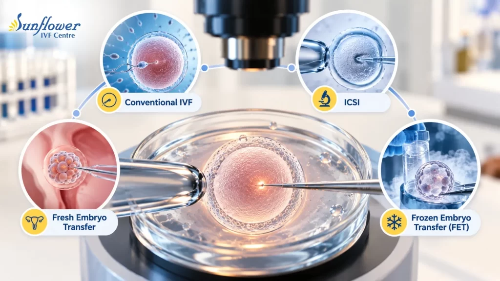 Different Types of IVF Treatments: Methods, Uses and Outcomes.